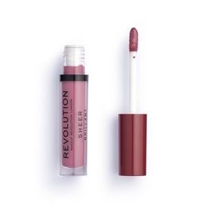 Sheer Brilliant Lipstick Gloss by Makeup Revolution Shade Bouquet Mauve